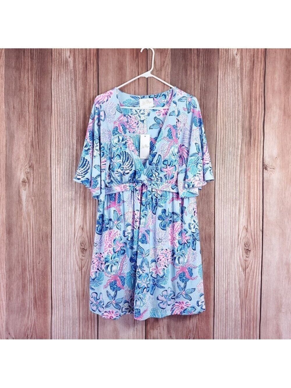 NWT Lilly Pulitzer Minka Skirted Romper Bahamas Beachcomber Womens XL 013470 - Picture 2 of 15